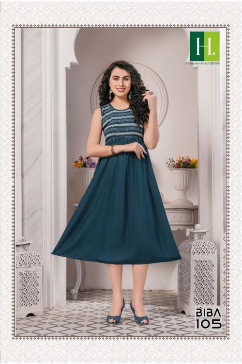 Hirwa Biba Designer Kurti Catalog